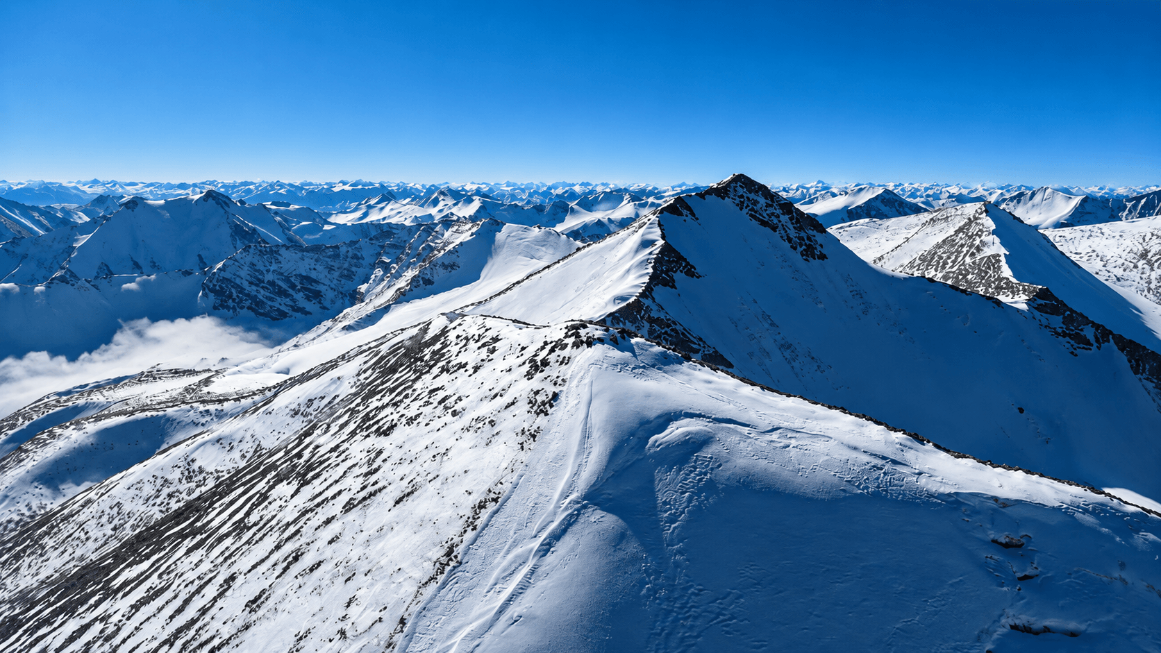 Winter UT Kangri Expedition (6070m) Himalayan expedition landscape