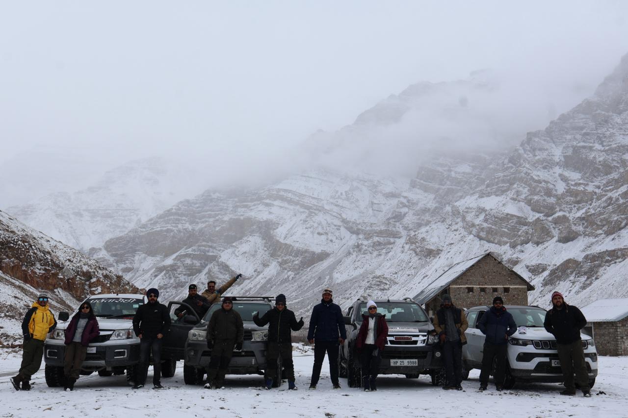 Winter expedition landscape in Ladakh