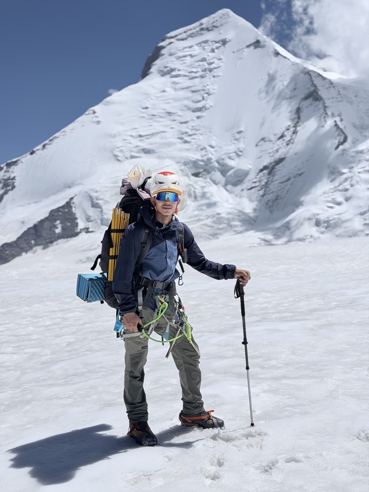 Mount Nun expedition 2026: 7,135m fast ascent field photograph 2